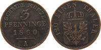 BRANDENBURG PREUSSEN 3 PFENNIG Friedrich Wilhelm IV. (1840-1861) -