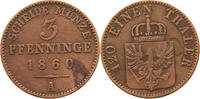 BRANDENBURG PREUSSEN 3 PFENNIG Friedrich Wilhelm IV. (1840-1861) -