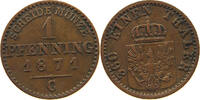 BRANDENBURG PREUSSEN PFENNIG 1871 C Wilhelm I. (1861-1888) S-SS 6.07 £  +  5.20 £ shipping