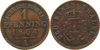 BRANDENBURG PREUSSEN PFENNIG 1864 A Wilhelm I. (1861-1888) S-SS 5.21 £  +  5.20 £ shipping