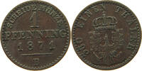 BRANDENBURG PREUSSEN PFENNIG 1871 B Wilhelm I. (1861-1888) S-SS 5.21 £  +  5.20 £ shipping