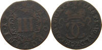 WALDECK 3 PFENNIG Karl August Friedrich 1728-1763 -
