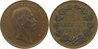 BADEN DURLACH 1/2 PFENNIG Friedrich I. Großherzog (1852-1907) -
