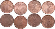 ÖSTERREICH CENT 4X1CENT -