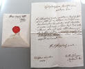 ALTDEUTSCHLAND BRIEF BARON GEMINGEN -