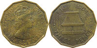 FIJI 3 PENCE Elizabeth II. (1952-2022) -