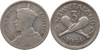 NEW ZEALAND 3 PENCE 1934 George V. (1910-1936) SS 10.41 £  +  5.20 £ shipping