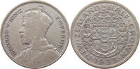 1/2 HALF CROWN 1933 NEW ZEALAND George V. (1910-1936) S/SS