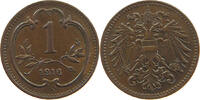 HAUS HABSBURG HELLER Franz Joseph I. 1848-1916 Bindenschild -