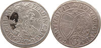 HAUS HABSBURG 3 KREUZER Erzherzog Ferdinand Karl (1632-1662) -