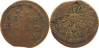 ITALY STATES MANTUA SOLDO Karl VI. (1711-1740) -