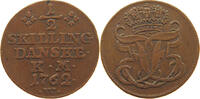 DENMARK 1/2 SKILLING FREDERIK V. (1746-1766) -