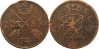 SWEDEN 2 ÖRE Friedrich I. (1720-1751) -