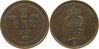 SWEDEN 2 ÖRE Oscar II. (1872-1907) -