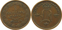 SWEDEN 1/3 SKILLING Oscar II. (1872-1907) -