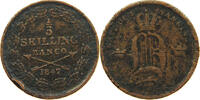 SWEDEN 1/3 SKILLING Oscar II. (1872-1907) -