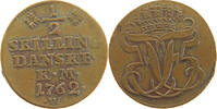 DENMARK 1/2 SKILLING FREDERIK V. (1746-1766) -