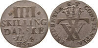 DENMARK 4 SKILLING FREDERIK V. (1746-1766) -