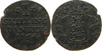 DENMARK SKILLING FREDERIK V. (1746-1766) -