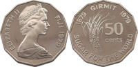 FIJI 50 CENTS Elizabeth II. (1952-2022) -