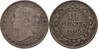 CANADA NEWFOUNDLAND 10 CENTS Victoria 1837-1901 -