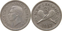 NEW ZEALAND 3 PENCE 1937 George VI. (1936-1952) SS 13.02 £  +  5.20 £ shipping