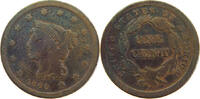 UNITED STATES OF AMERICA LARGE CENT Braided Hair -