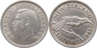 NEW ZEALAND SIXPENCE George VI. (1936-1952) -