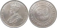 STRAITS SETTLEMENTS 50 CENTS George V. (1910-1936) -