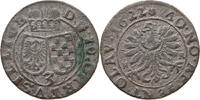 SCHLESIEN LIEGNITZ BRIEG WOHLAU 3 KREUZER Johann Christian (1602-1639) -