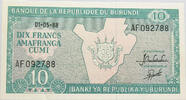 BURUNDI 10 FRANCS -
