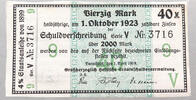 KAISERREICH ZINNSCHEIN 40 MARK -