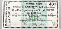 KAISERREICH ZINNSCHEIN 40 MARK -