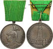 Kaiserreich Medaille Bronzemedaille 1913 versilbert (v.Oertel) a. 100 Jahre Kurhess -