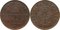 BRANDENBURG PREUSSEN 2 PFENNIG Friedrich Wilhelm IV. (1840-1861) -