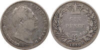 GREAT BRITAIN SIXPENCE WILLIAM IV. (1830-1837) -