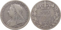 GREAT BRITAIN SIXPENCE Victoria 1837-1901 -