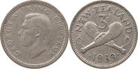NEW ZEALAND 3 PENCE George VI. (1936-1952) -