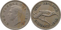 NEW ZEALAND 6 PENCE George VI. (1936-1952) -