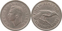 NEW ZEALAND 6 PENCE George VI. (1936-1952) -