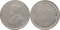 STRAITS SETTLEMENTS 10 CENTS George V. (1910-1936) -