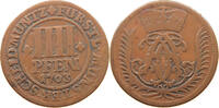 MÜNSTER BISTUM 4 PFENNIG Friedrich Christian von Plettenberg (1688-1706) -