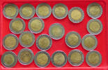 ITALY 500 LIRE COLLECTION LOT ITALY 500 LIRE 21PC 143G -
