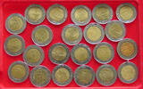 ITALY 500 LIRE COLLECTION LOT ITALY 500 LIRE 22PC 149G -