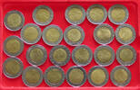 ITALY 500 LIRE COLLECTION LOT ITALY 500 LIRE 22PC 150G -