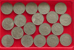 TUNISIA DINAR COLLECTION LOT TUNISIA DINAR 19PC 190G -