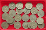 YUGOSLAVIA 5 DINARA COLLECTION LOT YUGOSLAVIA 23PC 156G -
