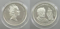 COOK ISLANDS 10 DOLLARS 500 YEARS OF AMERICA -