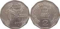 INDIA 2 RUPEES 2001 EF