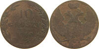 POLAND 10 GROSZY Nikolaus I. (1825-1855) -